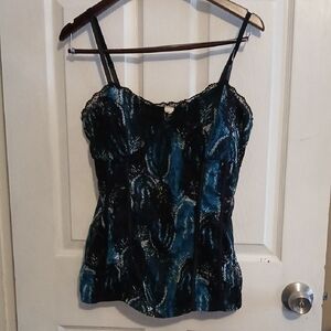 No Boundaries Black and Blue Camisole